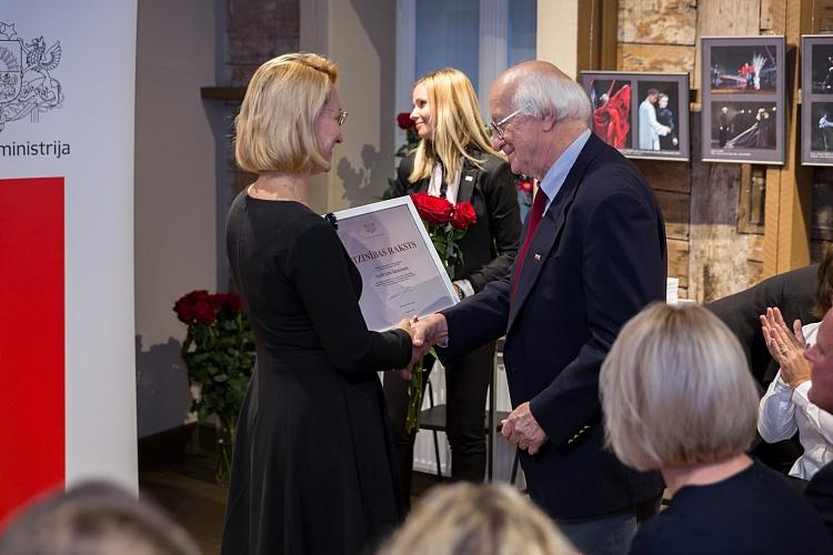 Ministru kabineta Atzinības rakstu pasniegšanas ceremonija
