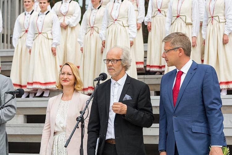 Mežaparka Lielās estrādes pirmā atjaunotā posma svinīgā atklāšanas ceremonija