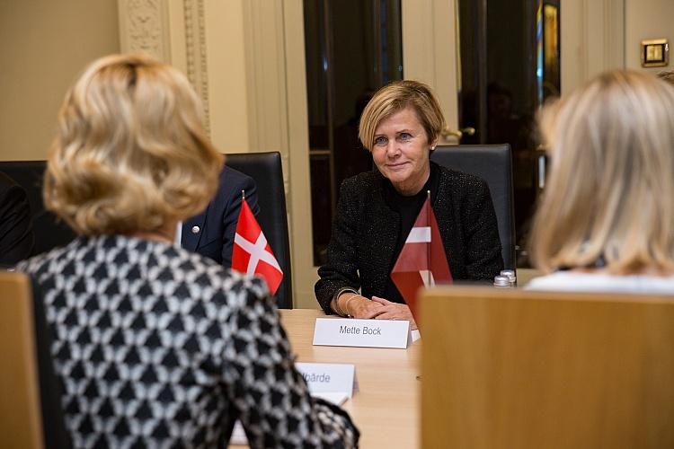 Tikšanās ar Dānijas kultūras ministri Meti Boku (Mette Bock)