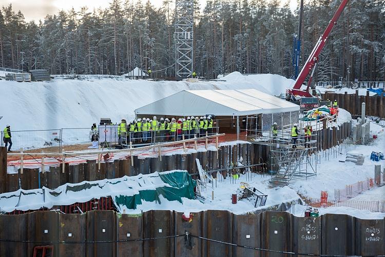 Mežaparka Lielās estrādes kapsulas nākamajām paaudzēm iebetonēšanas pasākums