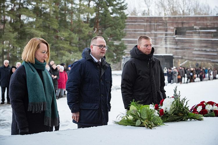 Salaspils memoriāla atjaunotās ekspozīcijas atklāšana