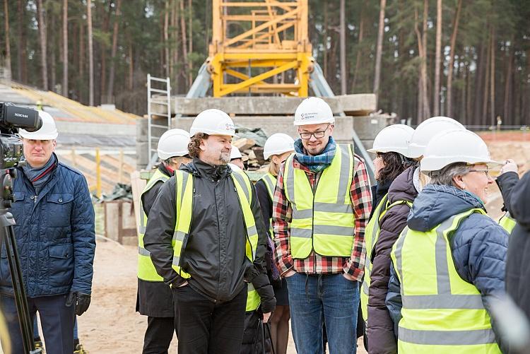 Mežaparka jaunās estrādes būvniecības atvērto durvju pasākums