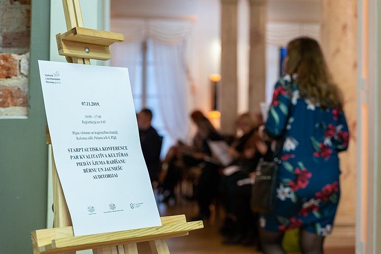 EEZ programmas "Vietējā attīstība, nabadzības mazināšana un kultūras sadarbība" ietvaros rīkota starptautiska konference par kvalitatīva kultūras piedāvājuma radīšanu bērnu un jauniešu auditorijai 7.novembrī