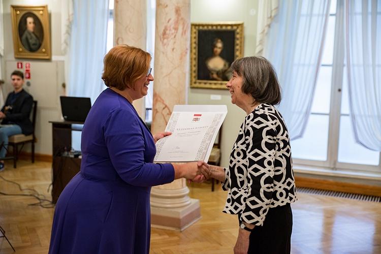 KM Atzinības rakstu pasniegšanas ceremonija.