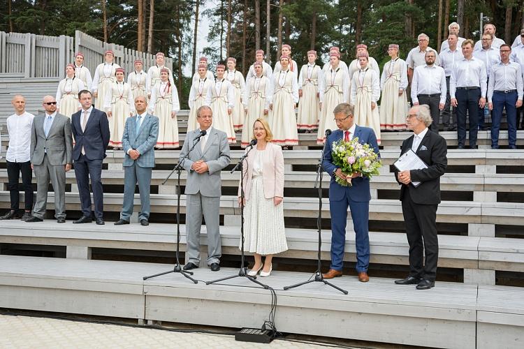 Mežaparka Lielās estrādes pirmā atjaunotā posma svinīgā atklāšanas ceremonija