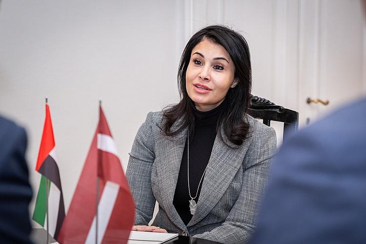Tikšanās ar AAE vēstnieci Latvijā V.E. Hananu Al Alīli