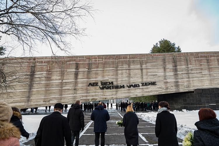 Salaspils memoriāla atjaunotās ekspozīcijas atklāšana