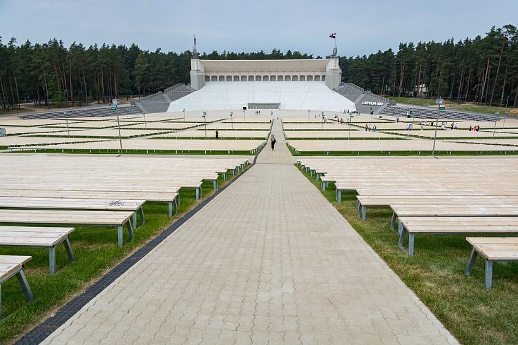 Mežaparka Lielās estrādes pirmā atjaunotā posma svinīgā atklāšanas ceremonija