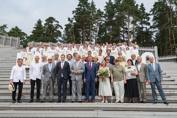 Mežaparka Lielās estrādes pirmā atjaunotā posma svinīgā atklāšanas ceremonija