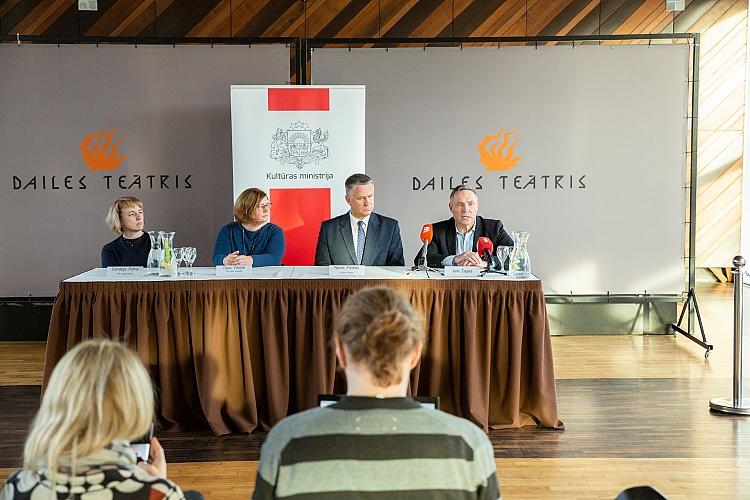 Mediju pasākums par konkursa rezultātiem uz Dailes teātra valdes locekļa amatu