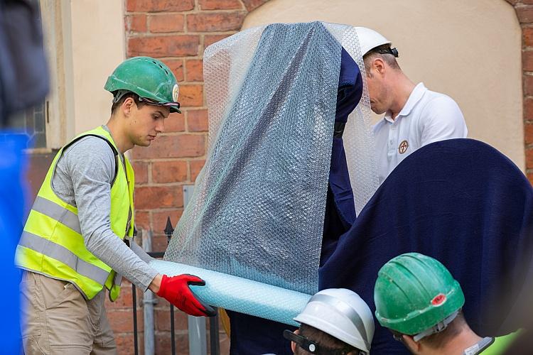 Sv. Jēkaba katedrāles torņa atjaunotā gaiļa svinīgās uzstādīšanas pasākums