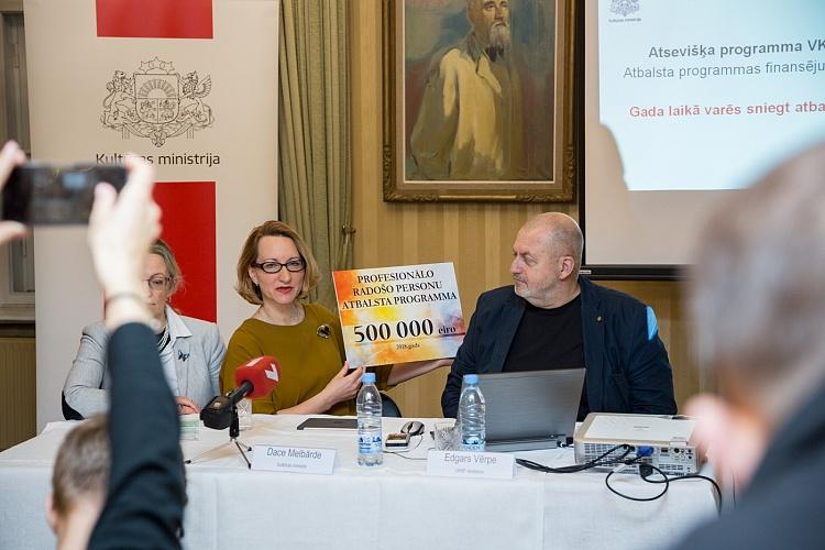 Mediju pasākums par radošo profesionāļu sociālā nodrošinājuma programmas atvēršanu