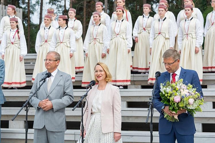 Mežaparka Lielās estrādes pirmā atjaunotā posma svinīgā atklāšanas ceremonija