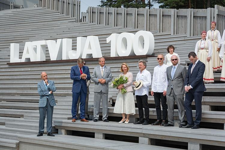 Mežaparka Lielās estrādes pirmā atjaunotā posma svinīgā atklāšanas ceremonija