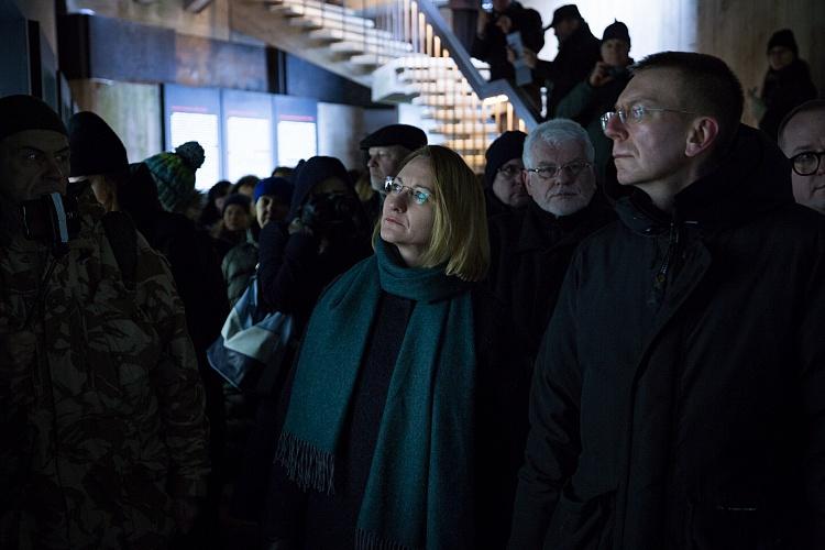 Salaspils memoriāla atjaunotās ekspozīcijas atklāšana
