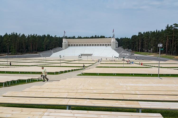 Mežaparka Lielās estrādes pirmā atjaunotā posma svinīgā atklāšanas ceremonija