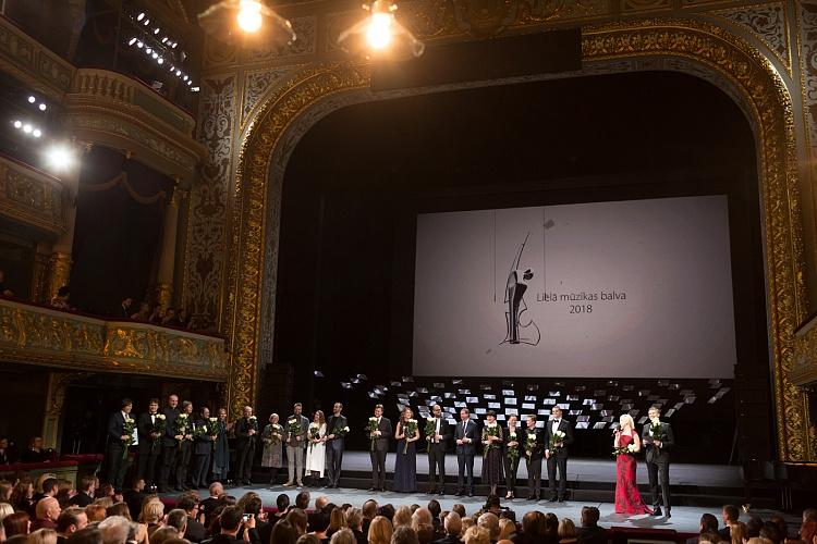 Lielās mūzikas balvas 2018 pasniegšanas svinīgā ceremonija