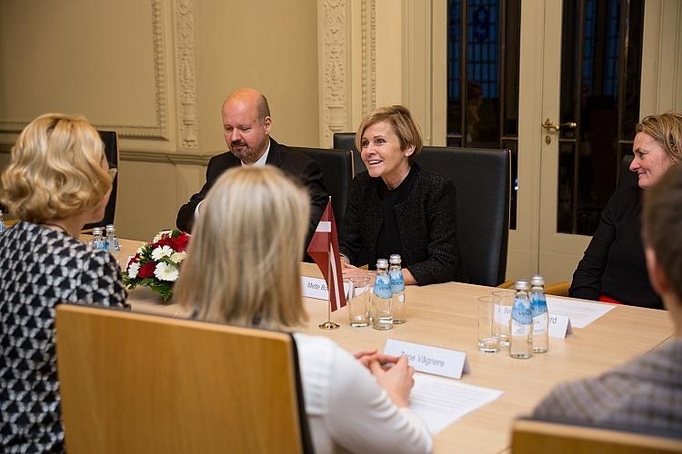 Tikšanās ar Dānijas kultūras ministri Meti Boku (Mette Bock)