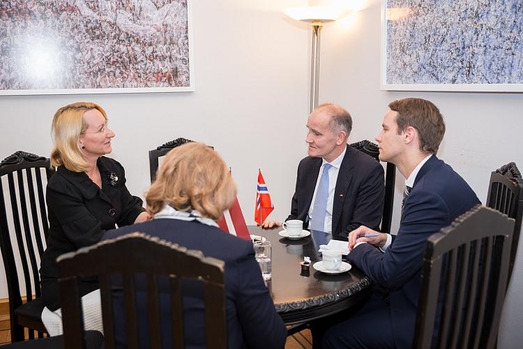 Kultūras ministres Daces Melbārdes tikšanās ar Norvēģijas vēstnieku Latvijā