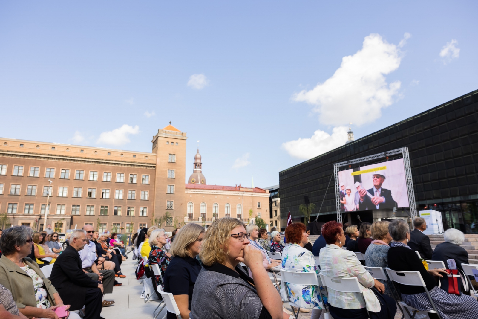 Atjaunotās Latvijas Okupācijas muzeja ēkas atklāšanas pasākums, foto: Reinis Oliņš, KM.