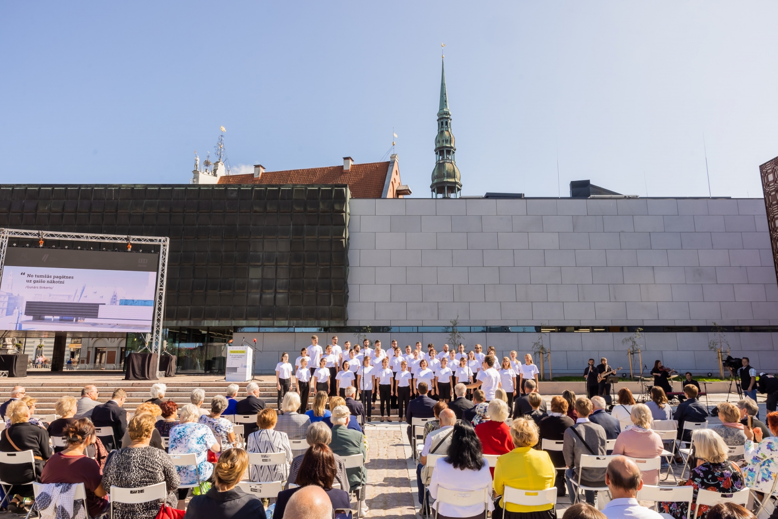 Atjaunotās Latvijas Okupācijas muzeja ēkas atklāšanas pasākums, foto: Reinis Oliņš, KM.