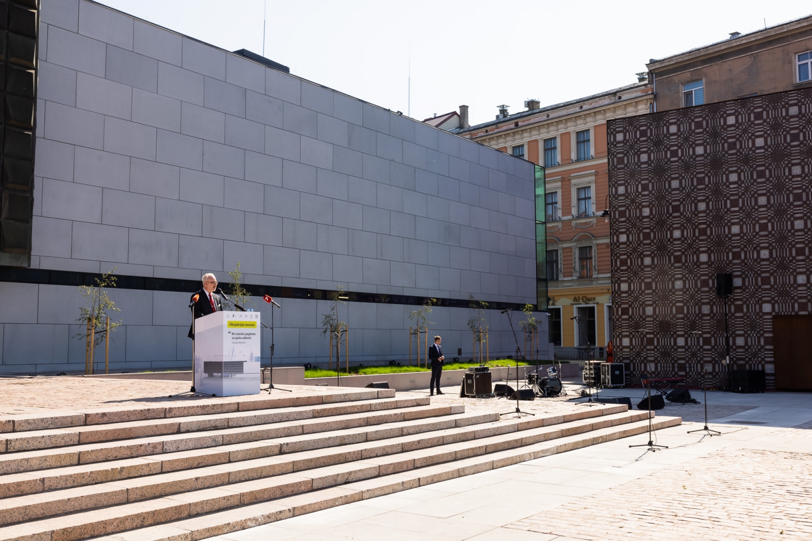 Atjaunotās Latvijas Okupācijas muzeja ēkas atklāšanas pasākums, foto: Reinis Oliņš, KM.