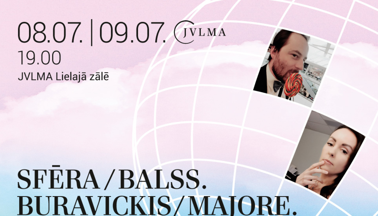 Koncerta “Sfēra / Balss. Buravickis / Majore” plakāts