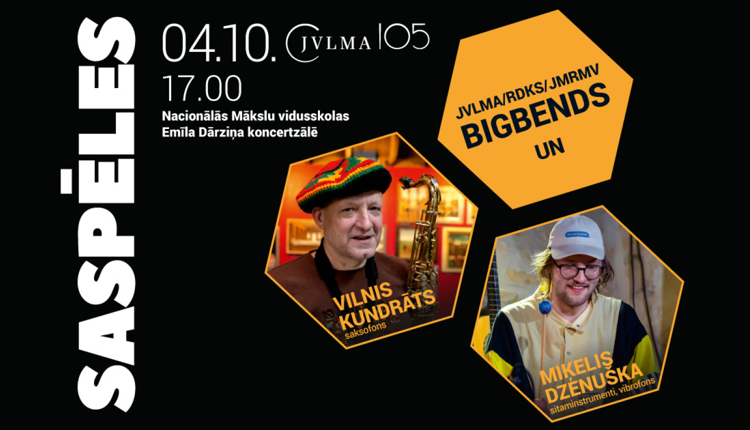 Koncerta “Saspēles” afiša
