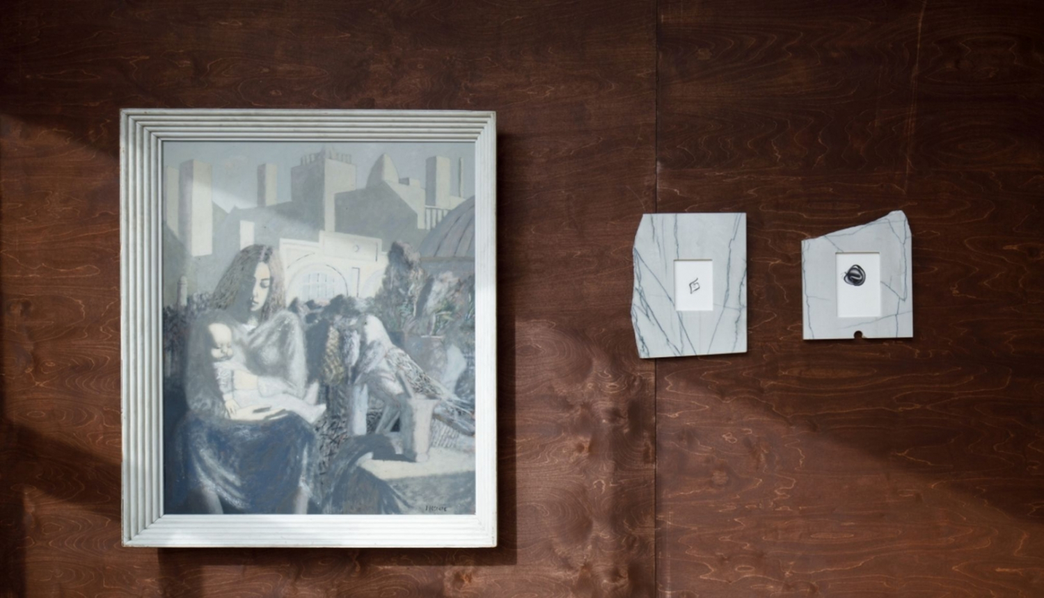 Mākslas darbi izstādē