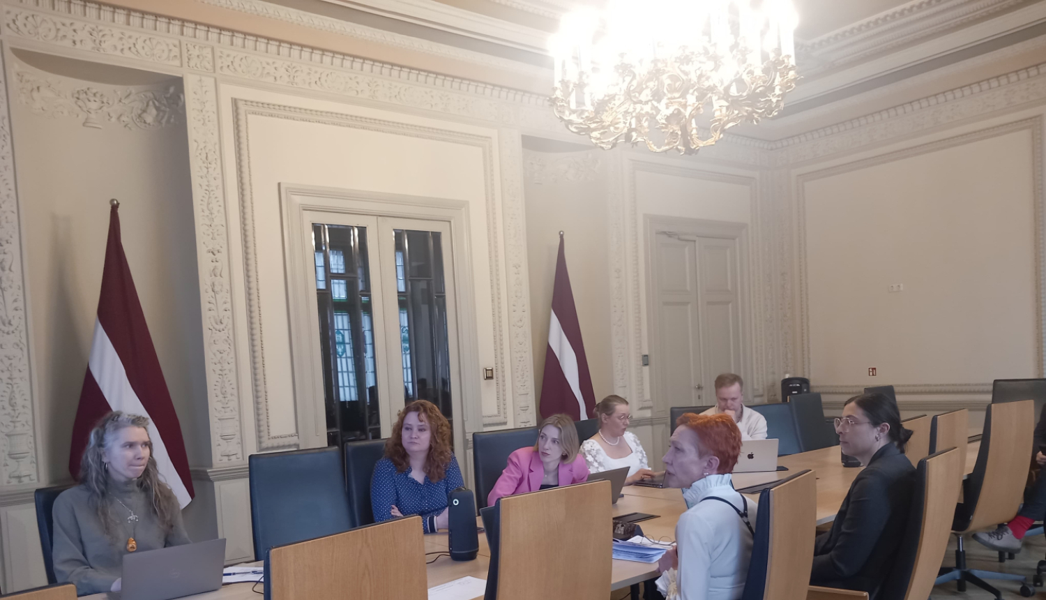 Saliedētas un pilsoniski aktīvas sabiedrības attīstības pamatnostādņu īstenošanas uzraudzības padomes sēdes norise Kultūras ministrijā