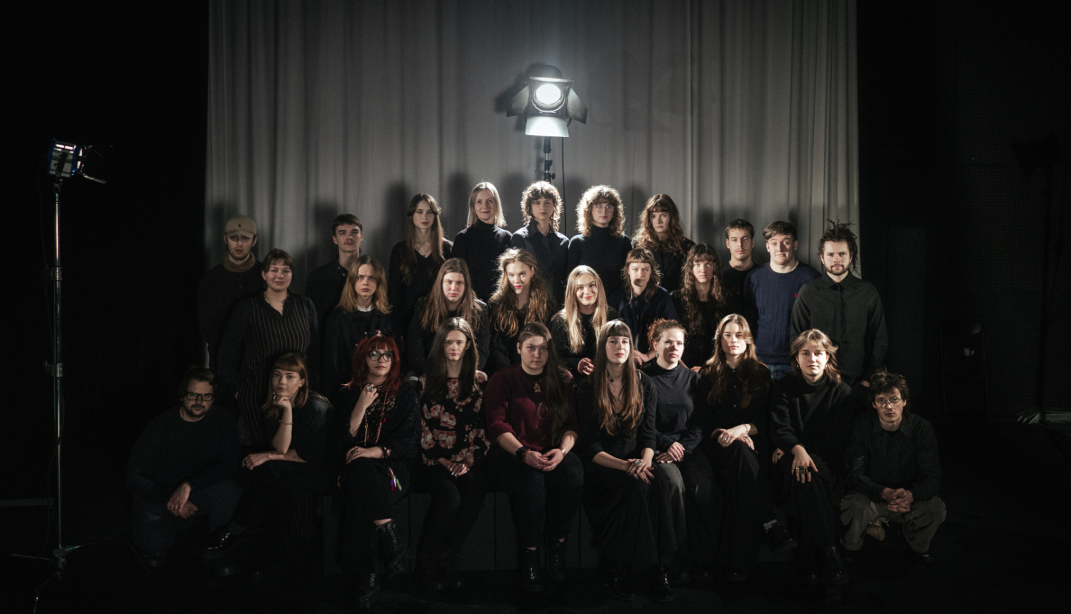 Audiovizuālās mākslas studiju programmas 2. kursa studenti Nacionālajā filmu skolā