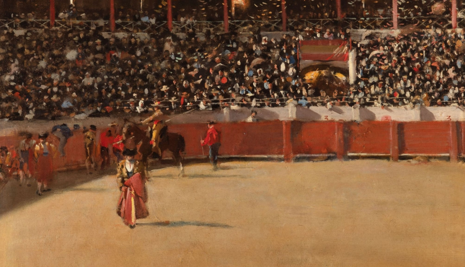 Ramon Casas (1866–1932). Bullfighting Ring. Undated. Oil on canvas. Private collection, Barcelona. Courtesy of the Galeria Senda. Publicity photo