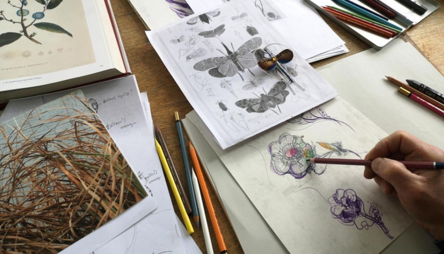 Ilustrācija Rotu mākslas biedrības grupas izstādei “Pieskāriens”. Publicitātes foto