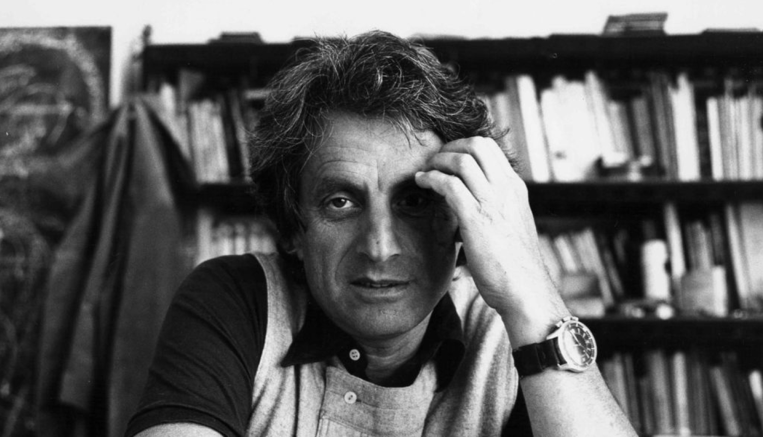 Komponists Jannis Ksenakis (Iannis Xenakis), foto: Mišela Danjela (Michèle Daniel, 1970)