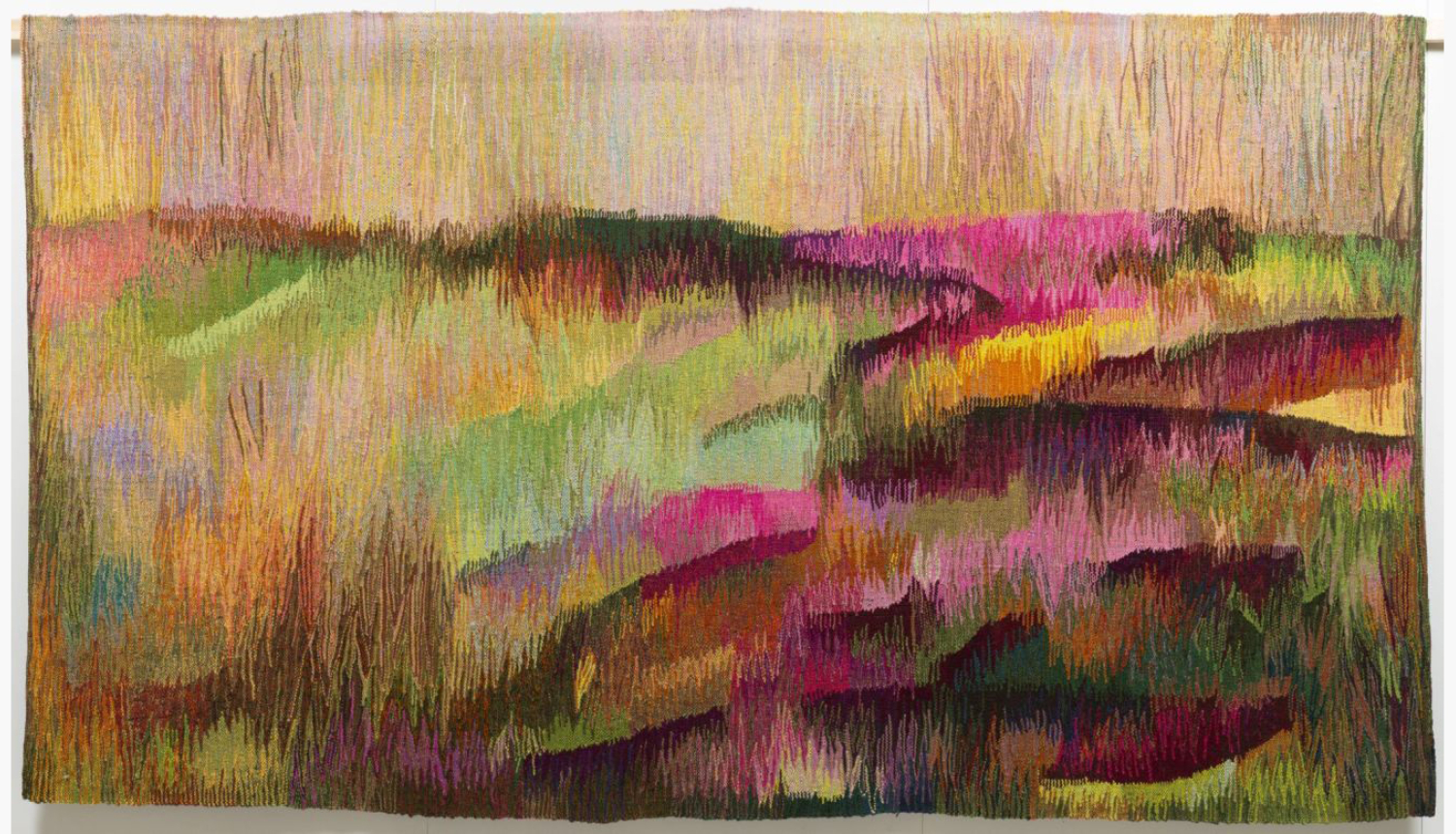 Iveta Vecenāne. Ugunspuķes. 2018. Vilna, lini. Autores īpašums. Foto: Didzis Grodzs