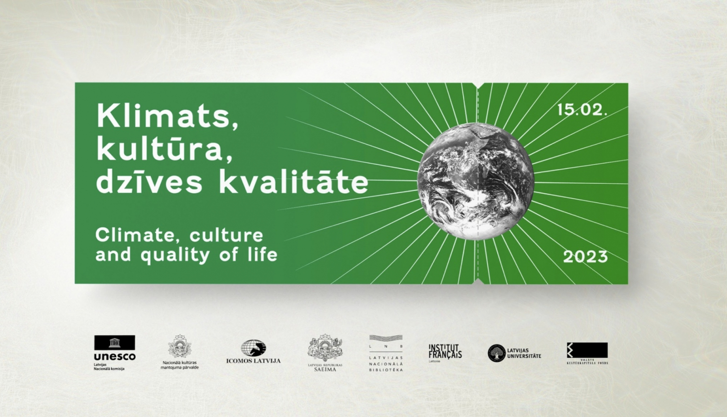 Semināra “Klimats, kultūra, dzīves kvalitāte” vizuālais materiāls