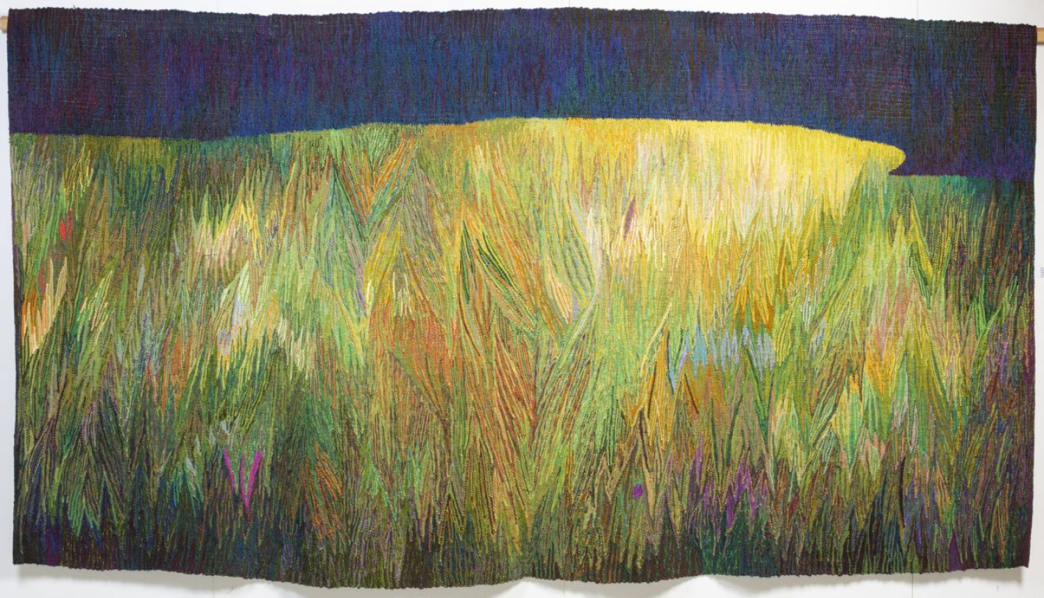 Iveta Vecenāne. Mijkrēslis. 2018. Vilna, lini. Autores īpašums. Foto: Didzis Grodzs