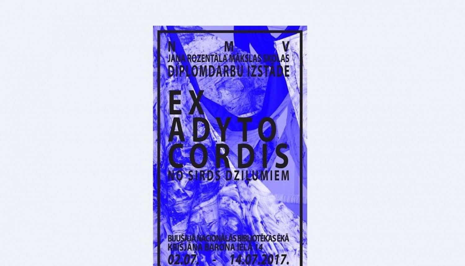 Atvērs jauno mākslinieku izstādi “Ex adyto cordis”