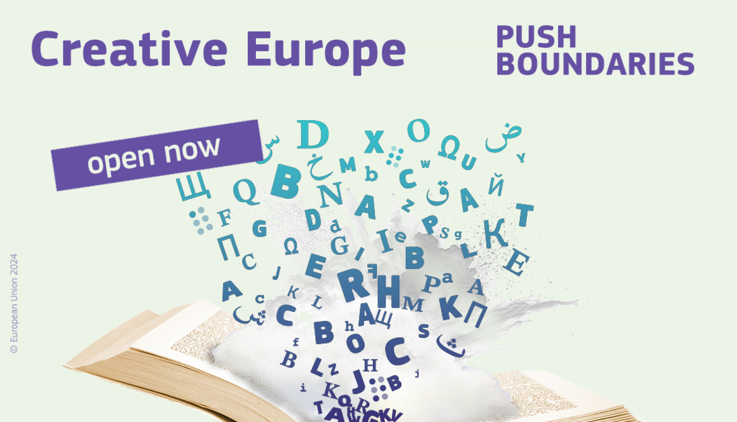 Eiropas literāro darbu aprite - plakāts