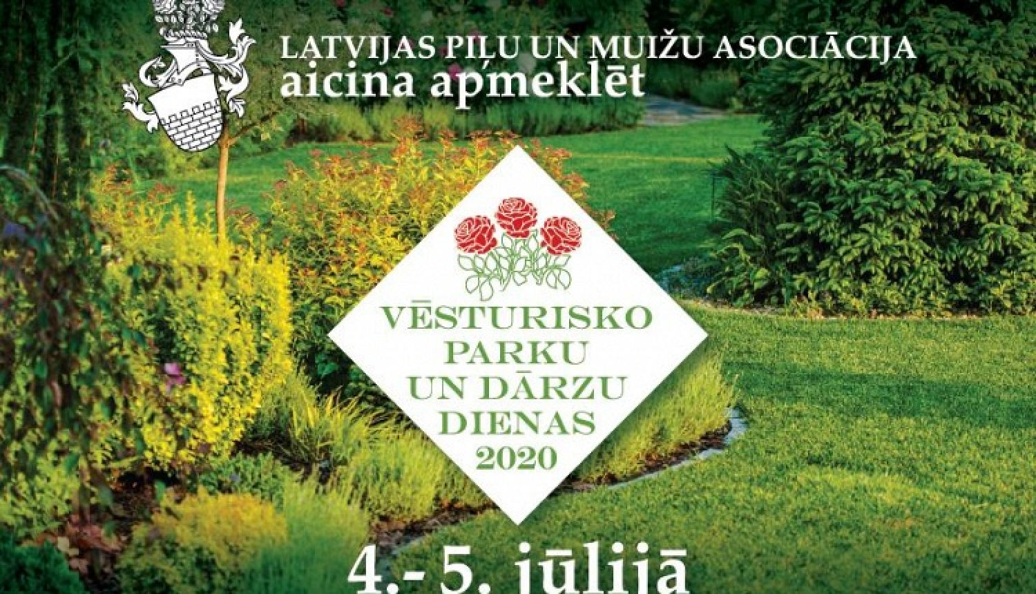 Vēsturisko parku un dārzu dienas Latvijas pilīs un muižās 4.-5.jūlijā