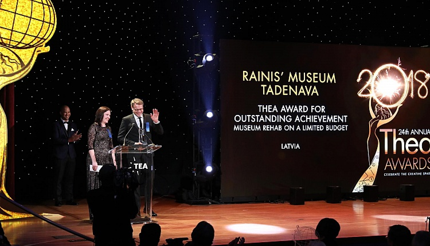 Raiņa muzejam “Tadenava” – starptautiskā THEA balva par izciliem sasniegumiem