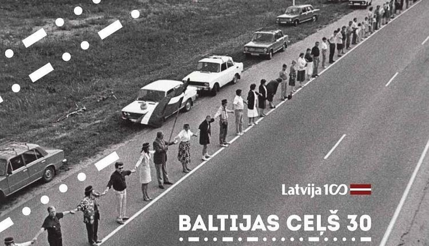 Trīs laiki savīsies svinīgā notikumā "Baltijas ceļam 30" pie Brīvības pieminekļa