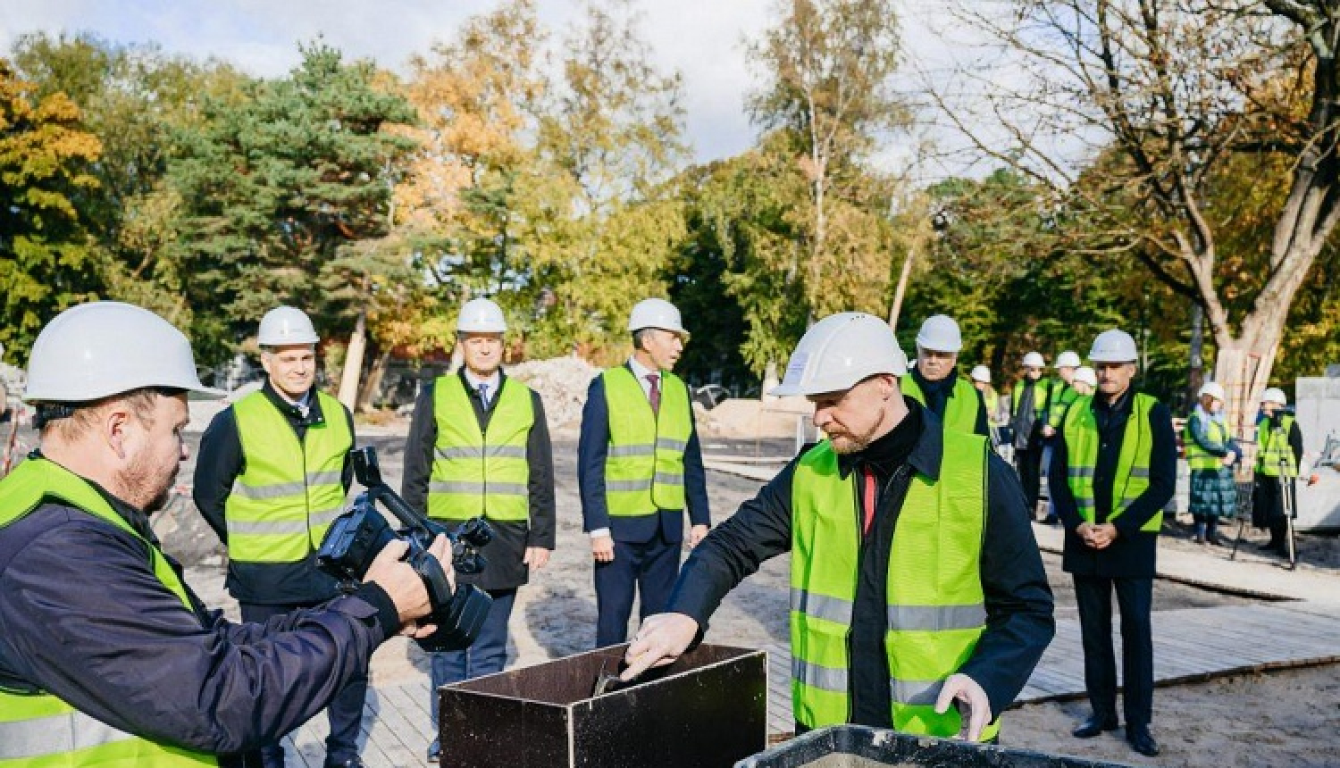 Liepājā likts pamatakmens koncertdārzam “Pūt, vējiņi!”