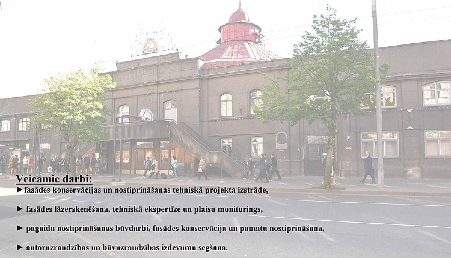 Valdība piešķir 349 676 eiro Rīgas cirka ēkas fasādes sakārtošanai