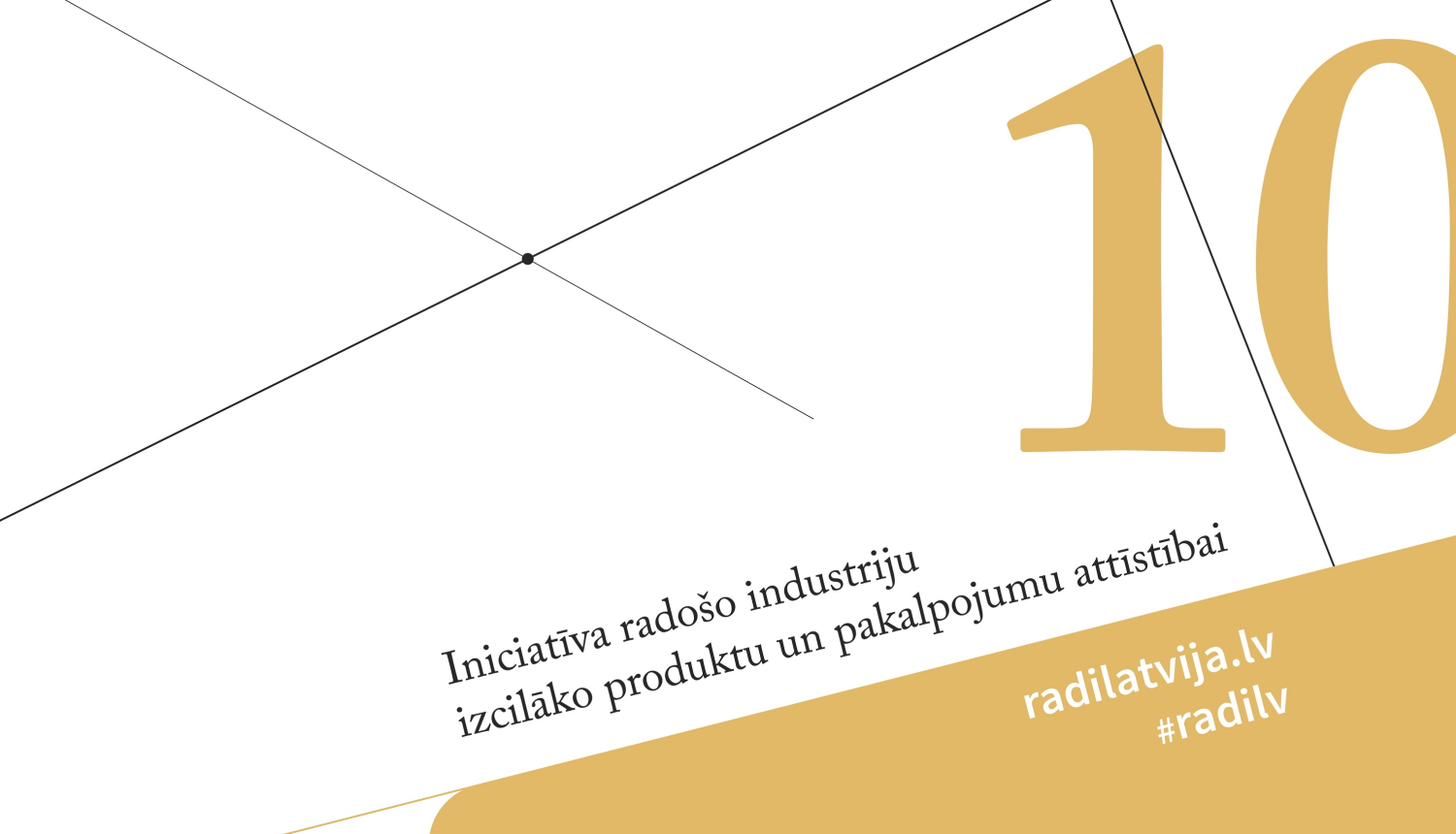 Iniciatīvas “radi!” 10 gadu pastāvēšanas vizuālais materiāls