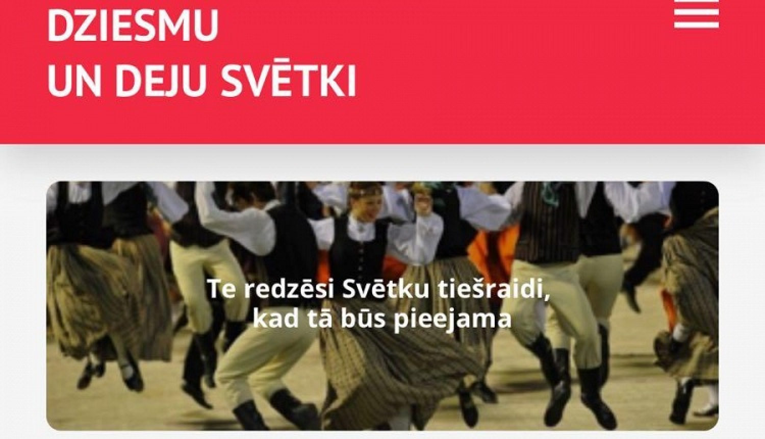 Katrs trešais Dziesmu un deju svētku dalībnieks izmantojis mobilo lietotni “Svētki”