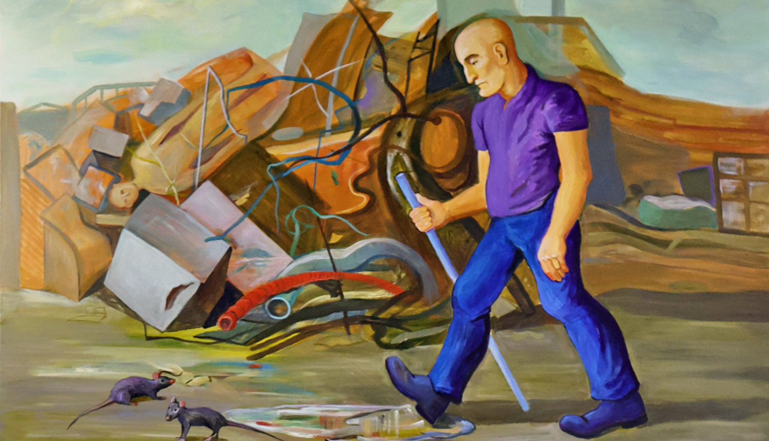 Glezna no Guntas Brakovskas personālizstādes “Jaunrades dialogi”