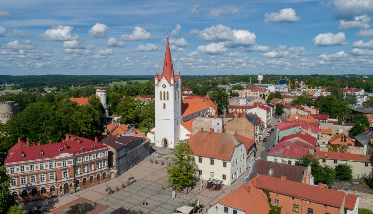 Cēsis no putna lidojuma