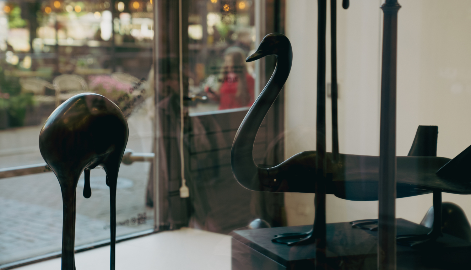 Fragments no izstādes “Melnā gulbja valdzinājums”