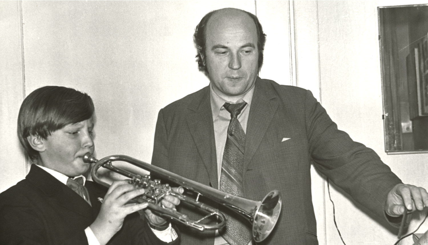 Donats Meikšāns un jaunais mūziķis